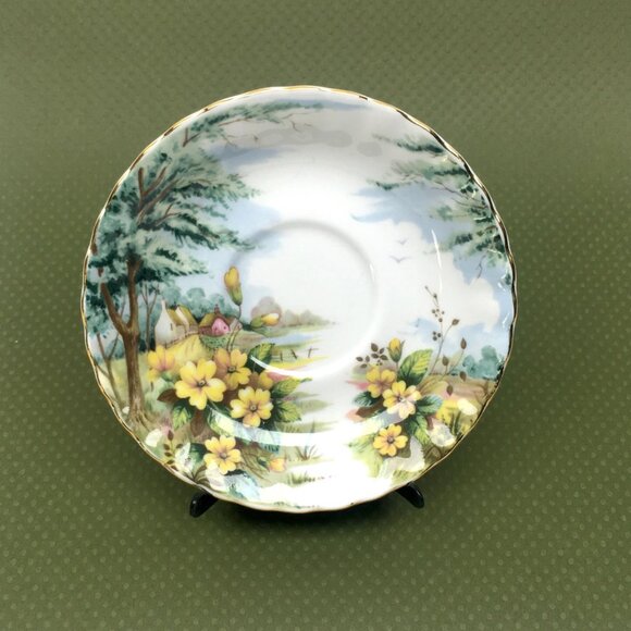 Royal Albert country scene Primerose hill cup saucer tea bone china England - Picture 4 of 7